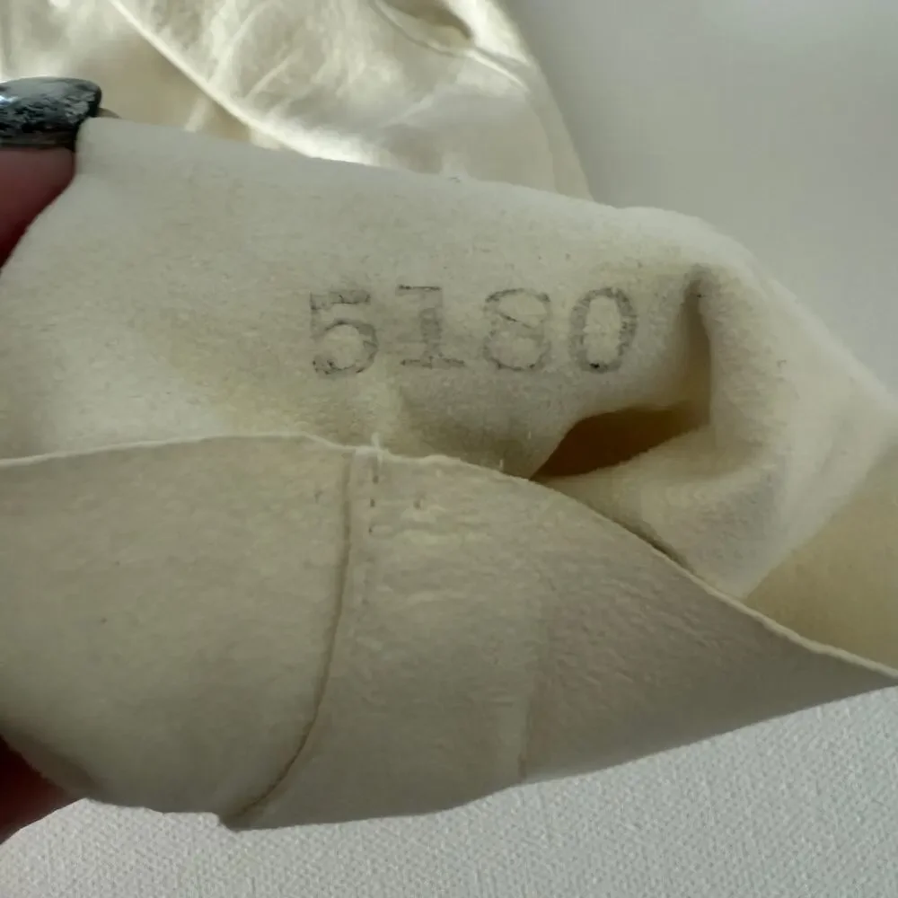50s SMITH Vintage White Washable Doeskin Mid-forearm 4 Button Gloves 7 1/2